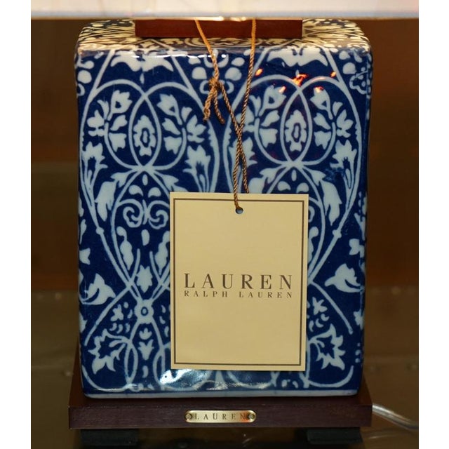 Porcelain Cobalt Vineyard Table Lamp from Ralph Lauren For Sale - Image 4 of 16