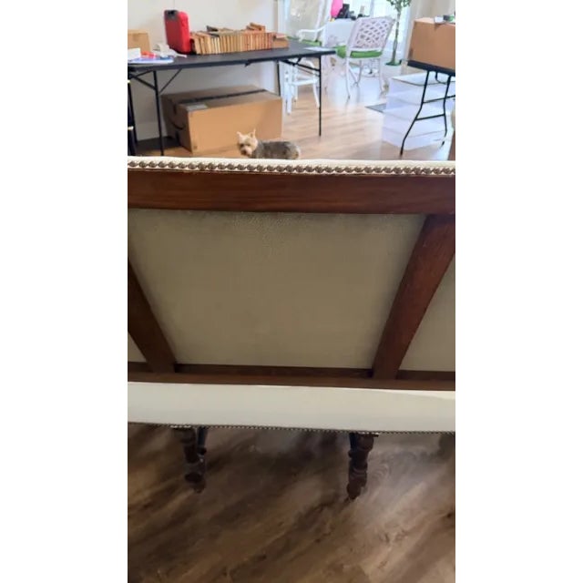 Antique White Sofa For Sale - Image 9 of 18