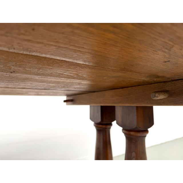 Oak Farmhouse Table, 1950s For Sale - Image 3 of 18
