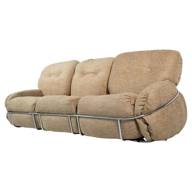 Mid-Century Modern Okay Sofa attributed to Adriano Piazzesi, 1960s For Sale - Image 9 of 9