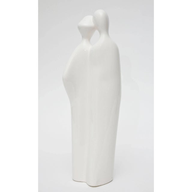 Ceramic Vintage Rosenthal Netter Modernist White Porcelain Abstract Figure Sculpture For Sale - Image 7 of 11