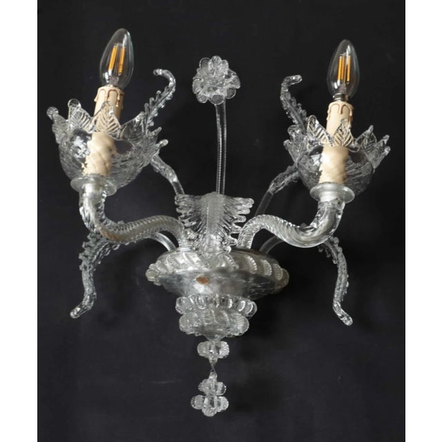 2000 - 2009 Murano Glass Wall Lamp For Sale - Image 5 of 8