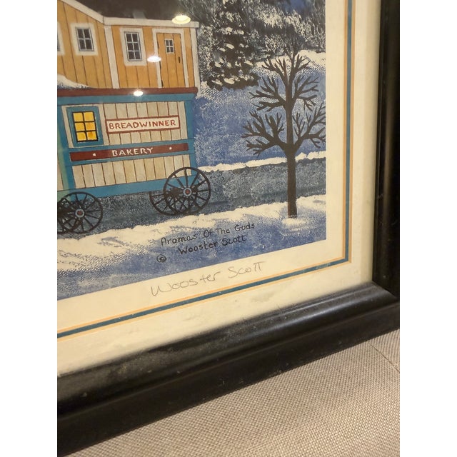 1980s 1980s “Aromas of the Gods” by Wooster Scott Signed & Numbered Print – Framed For Sale - Image 5 of 5