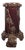Bordeaux and Gold Glazed Ceramic Pedestal Column For Sale