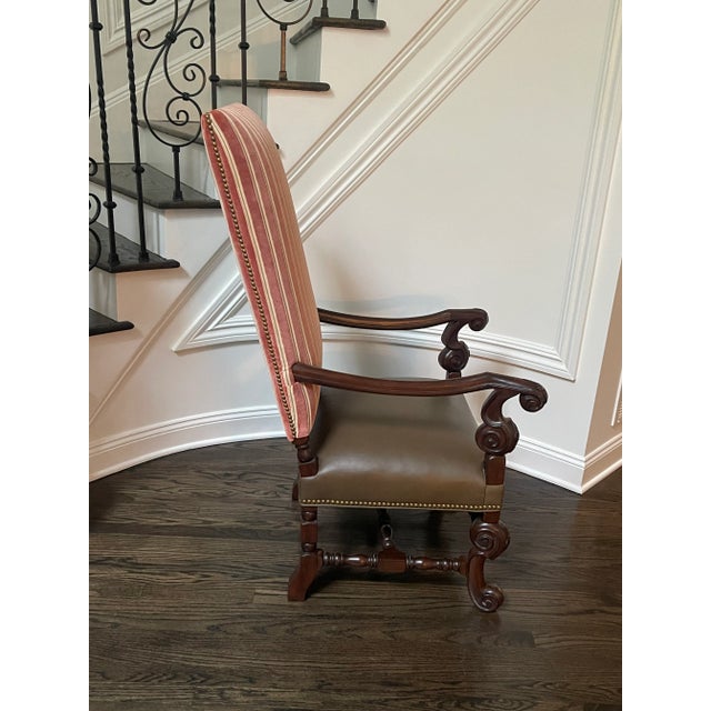 Pair of Carved Walnut Jacobean Chairs - Set of 2 For Sale - Image 4 of 10