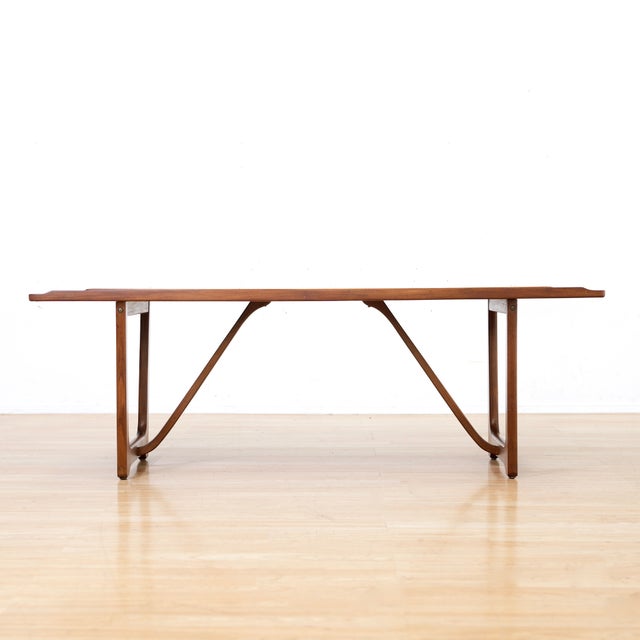 1960s Teak Danish Modern Coffee Table For Sale - Image 4 of 10