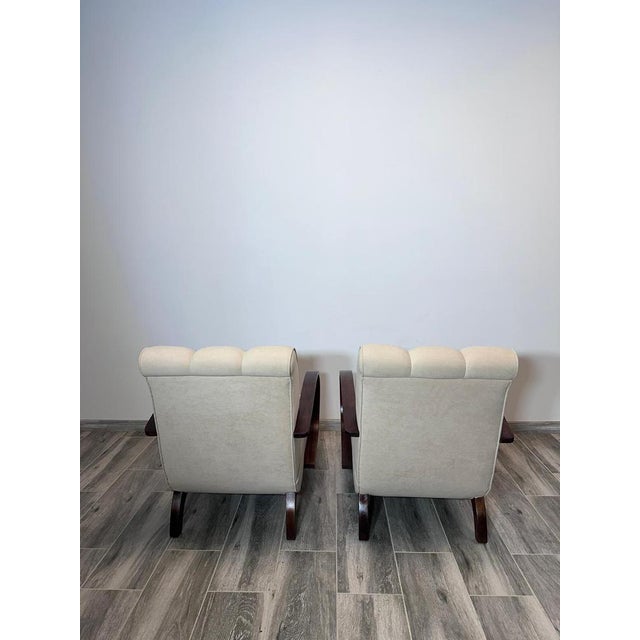 Set of Armchairs attributed to Jindrich Halabala for Up Závody, 1960s For Sale - Image 18 of 18