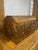 Early 20th Century Antique Spanish Leather Dome-Top Chest Studded with Brass Nailhead Detail. Interior is Lined with Red...