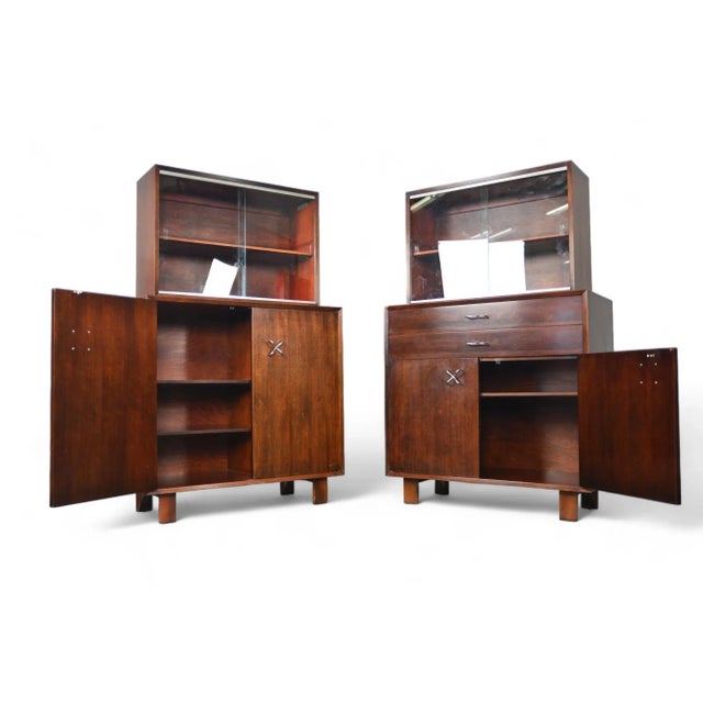 Pair of George Nelson Primavera Cabinets in Walnut For Sale - Image 11 of 12
