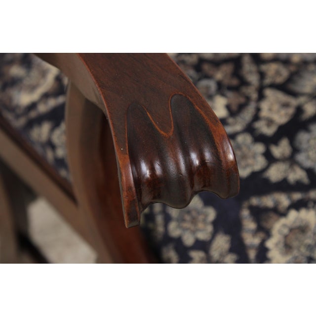 Statton Cherry Chippendale Style Armchair For Sale - Image 11 of 15