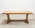 French Provincial Oak Country Farmhouse Trestle Dining Table For Sale - Image 18 of 18