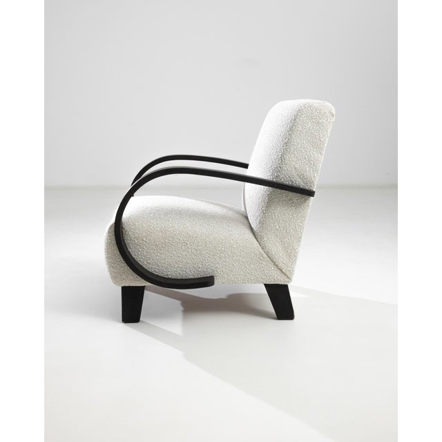 Mid-Century Modern 1950s Czech Wooden Armchair by J. Halabala For Sale - Image 3 of 7