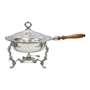 Vintage Sheffield Victorian Silver Plated Large Warmer Chafing Serving Dish