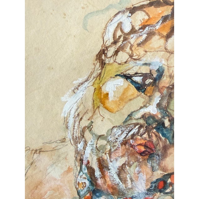 Vintage Expressionist Painting, Signed by Artist Lester Raymer For Sale - Image 4 of 11