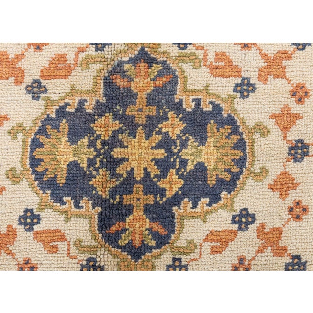 Beige Antique Turkish Oushak Rug For Sale - Image 8 of 10