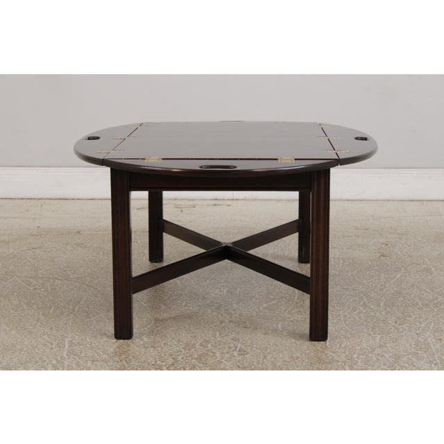 Stickley Mahogany Butlers Tray Top Table For Sale - Image 13 of 16