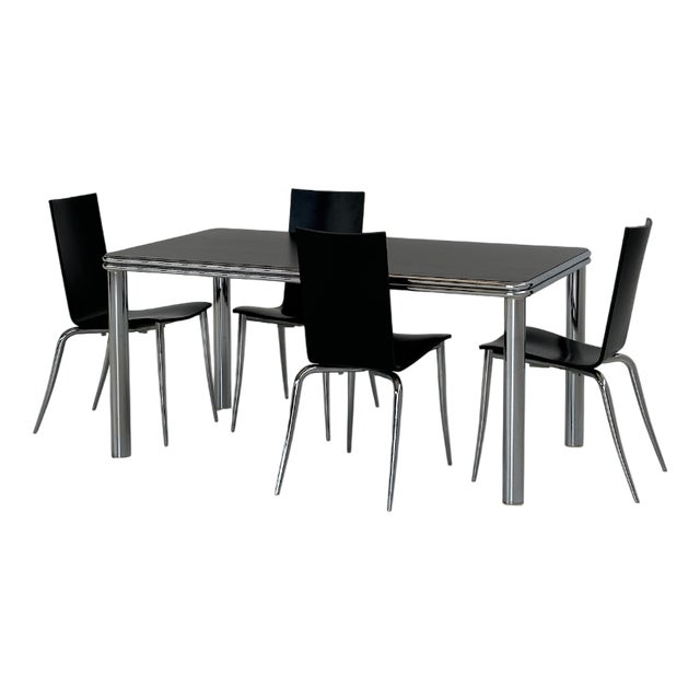 Scandinavian Chromed Metal Table, 1970s For Sale