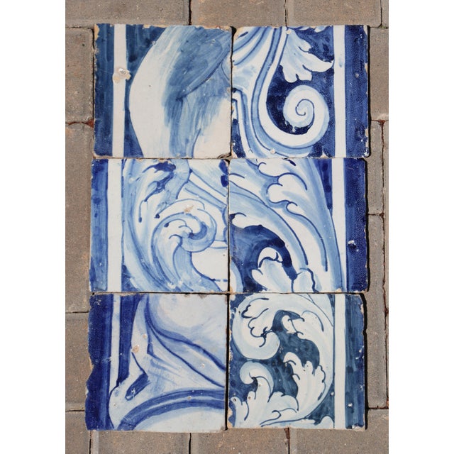 Circa: 18th Century. Country: Portugal. Material: Earthenware, Tin-glazed pottery. Item condition: Some chips and...