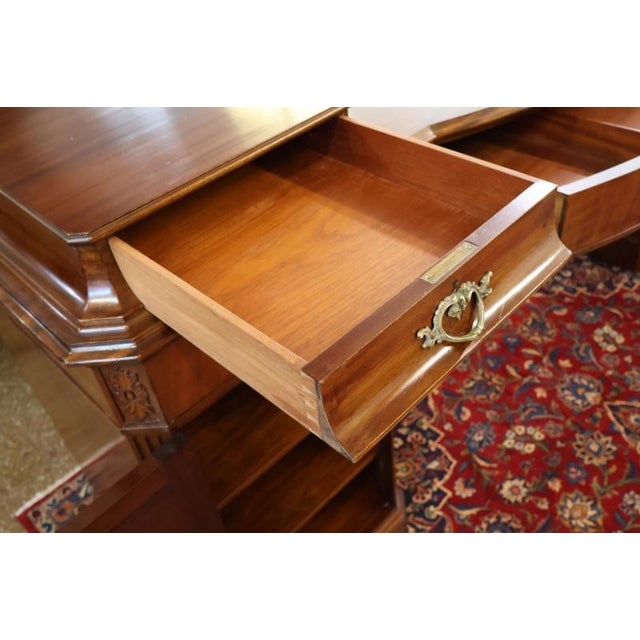 Late 19th Century English Mahogany Regency Style Server Buffet Sideboard For Sale - Image 14 of 16