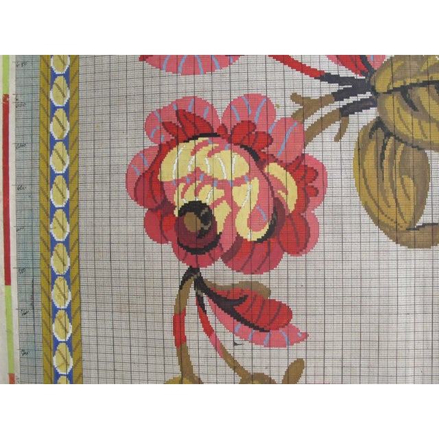 French Country Antique French Country Textile Design For Sale - Image 3 of 7