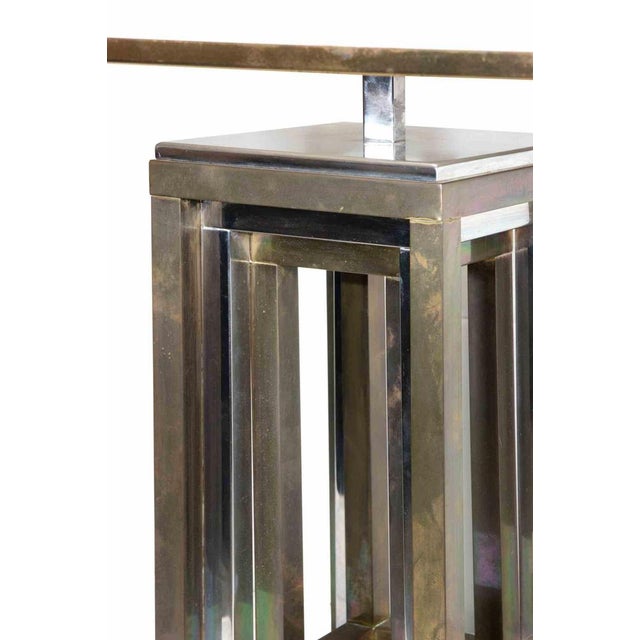 Vintage Metal Table Lamp, Italy, 1970s For Sale - Image 3 of 8