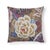 This 18" x 18" pillow features Zanzibar Linen Print in Cerulean, a swirling pattern of exotic flowers and stylized leaves...
