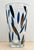 1980s Circa 1985 Italian Modernist Nanae Umeda With Egizia by Sottsass Associati Blue, Silver, Colorless Vase For Sale - Image 5 of 12