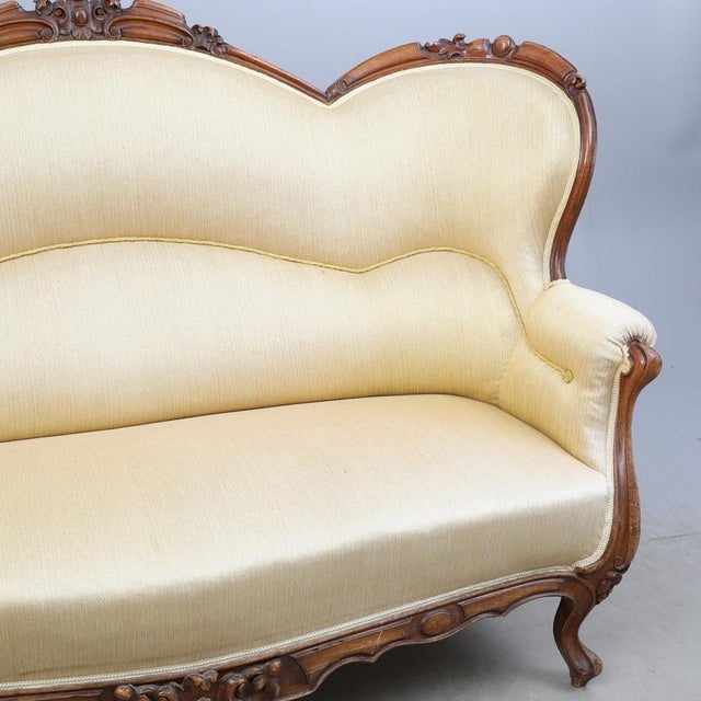 Wood Neo-Rococo Salon Sofa, 1930s For Sale - Image 7 of 12