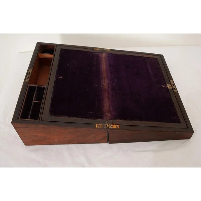 French 19th Century Rosewood Writing Box For Sale In Baton Rouge - Image 6 of 10