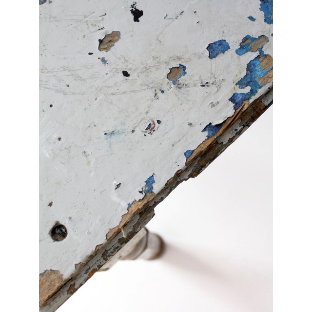 Antique Painted Farmhouse Work Table For Sale - Image 13 of 18