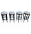 Flared tapered legs add an alluring elegance to the classic round shape of these Ethan Allen Asher bar stools. The lovely...