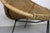 Wood Vintage Italian Rattan Basket Chairs and Bistro Table Set, 1960s, Set of 3 For Sale - Image 7 of 18