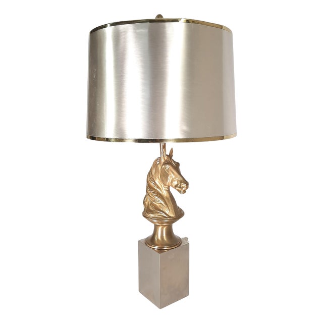Horse Table Lamp by Maison Charles, 1970 For Sale