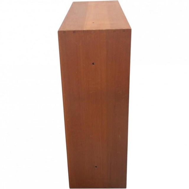 Brown Bookcase in Oregon Pine by Mogens Koch, 1970s For Sale - Image 8 of 10