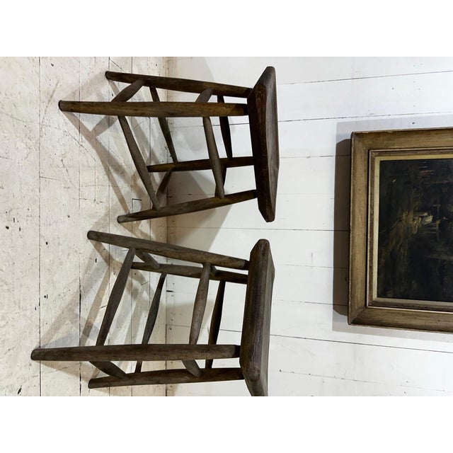 Victorian Original Pitch Pine Artist Stool, 1880 For Sale - Image 11 of 15
