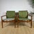 Brown Mid-Century Modern Danish Teak Armchairs with Cushions, 1960, Set of 2 For Sale - Image 8 of 8