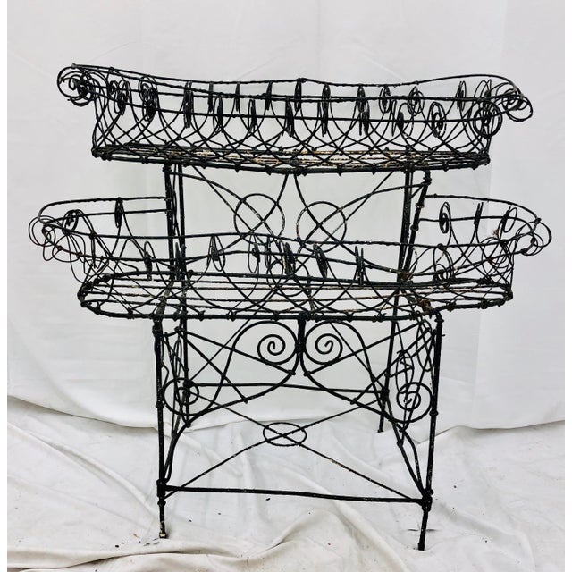 Antique Victorian Bent Wire Plant Stand Chairish