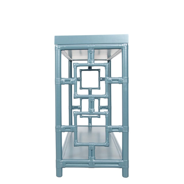 Not Yet Made - Made To Order Sobe Console, Pool Blue For Sale - Image 5 of 6