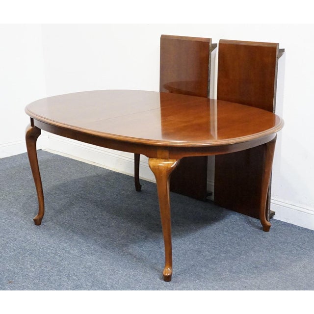 Bernhardt Furniture Solid Cherry Traditional Style 102" Oval Dining Table 125-203 For Sale In Kansas City - Image 6 of 9