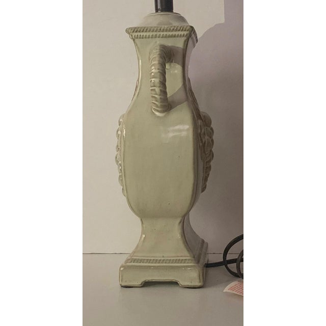 2000s Ceramic Lamp Grape Motif Nos For Sale - Image 4 of 11