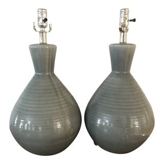 Jamie Young Company “Ash” Table Lamps - a Pair For Sale