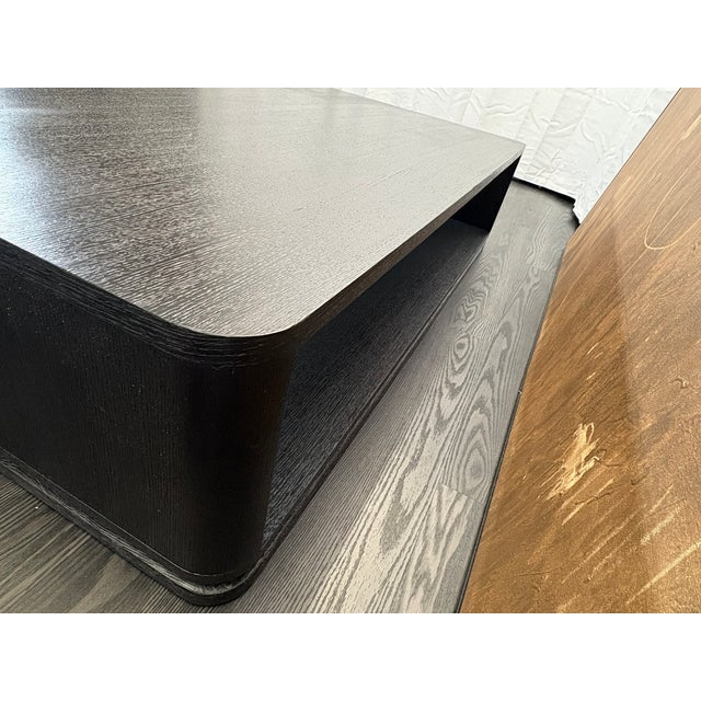 Wood Rh Ligné Open Rectangular Coffee Table – 64" American White Oak | Architectural Open Plinth Design | Julie Lawrence Collection For Sale - Image 7 of 18