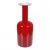 Dark Red Glass Vase from Otto Brauer Holmegaard For Sale - Image 3 of 3