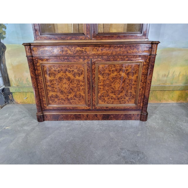 Large Antique Bookcase in Wood, 1800s For Sale - Image 6 of 13