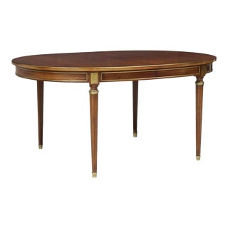 Early 20th Century French Antique Louis XVI Oval Dining Table For Sale