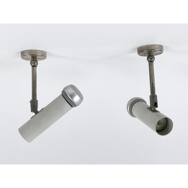 Metal Minimalistic Ceiling Lamps from Beisl, 1970s, Set of 2 For Sale - Image 7 of 18