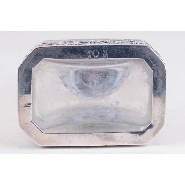 Silver Antique Storck & Sinsheimer Glass Silver Decanter For Sale - Image 8 of 11