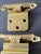 Set of 6 Brass Hinges With Vintage Design Stamped 1967 Patent For Sale In San Francisco - Image 6 of 7