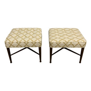 Edward Wormley for Dunbar Style Ottomans - a Pair For Sale
