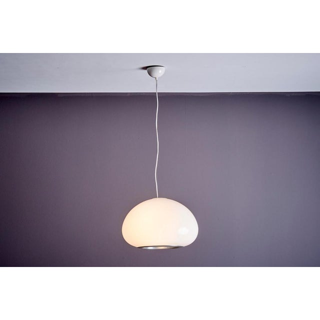 Black and White Pendant Lamp attributed to Castiglioni for Flos, 1960s ...